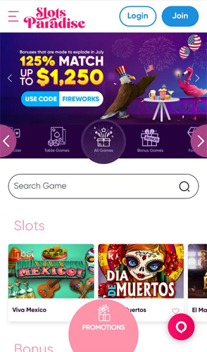 slots paradise scr